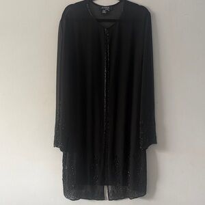 J Kara Black Beaded Jacket